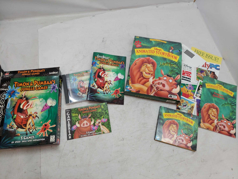 Disney PC CD ROM Games CIB , Lion King & Timon & Pumbaa\\'s