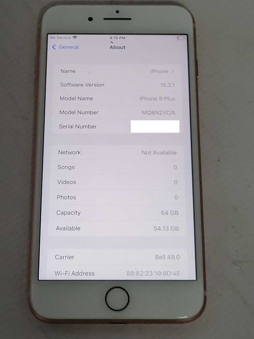 Apple iPhone 8 Plus 64GB UNLOCKED READ _