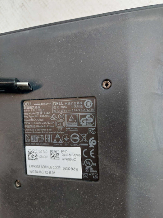 Dell Docking Station  Model:K16A Q