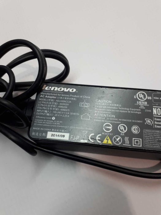 GENUINE LENOVO 20.0V 2.25A 45W AC Power Adapter Square Tip for laptop Q& Q&