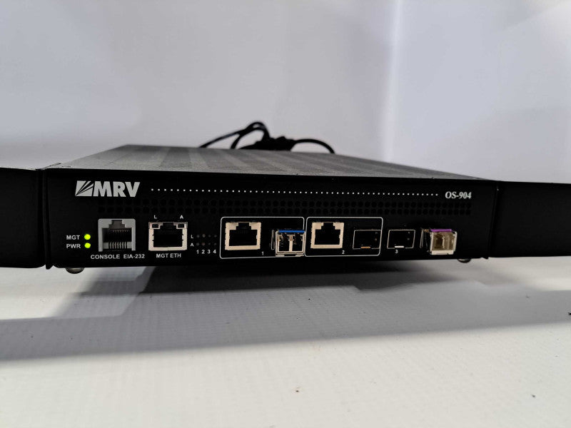 MRV OS-904 2 TRI-MODE 100FX/1000FX SFP OR RJ45 10/100/1000BASET + 2 SFP Q)
