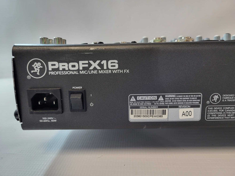 Mackie ProFX16 16-Channel Effects Mixer - AS-IS - READ  -