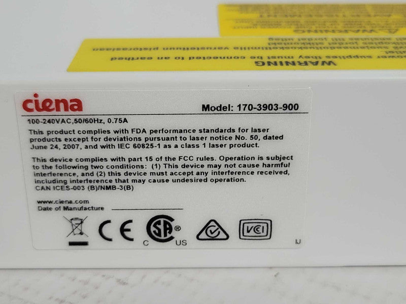ciena 3903 170-3903-900 Service Delivery Switch, Read _