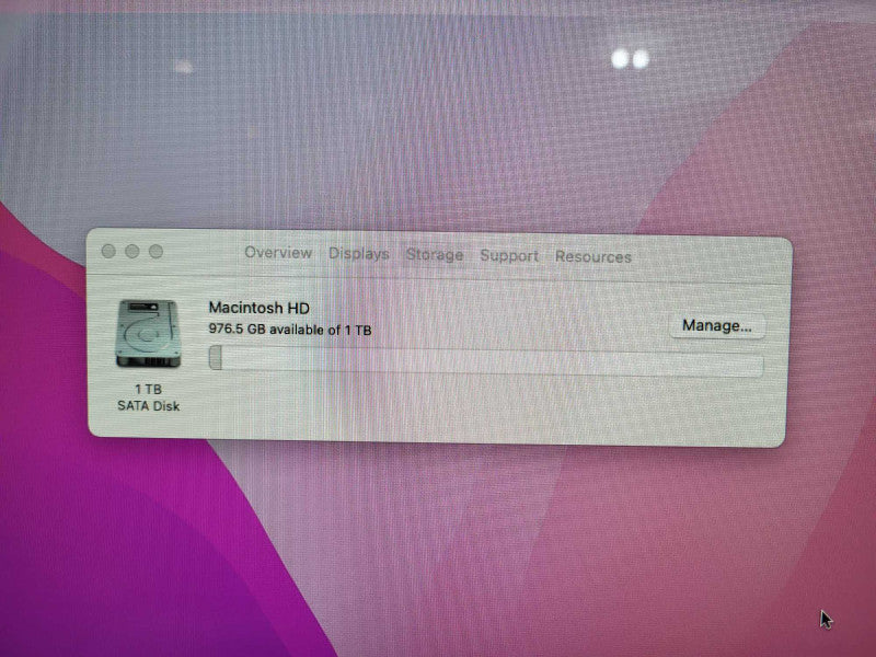 Apple iMac Late 2015 21.5 inch i5-5575R @ 2.8GHz 8GB RAM 1TB HDD READ  -