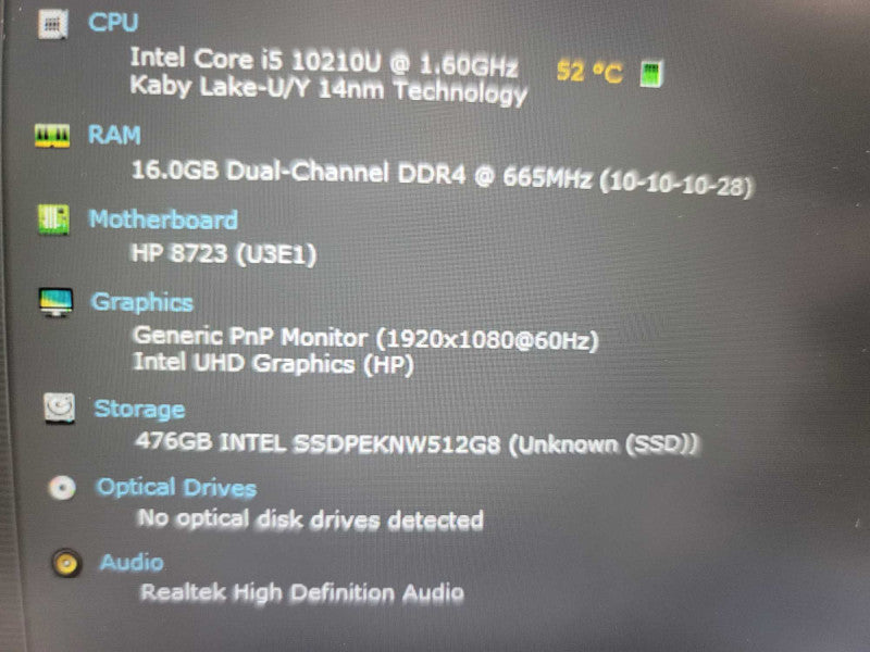 HP EliteBook 840 G7 i5-10210U @1.60GHz, 16GB DDR4, 512GB SSD QÎ²