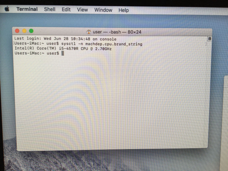 Apple iMac 21.5-inch Intel Core i5-4570R @ 2.7 GHz 8GB RAM 1TB HDD