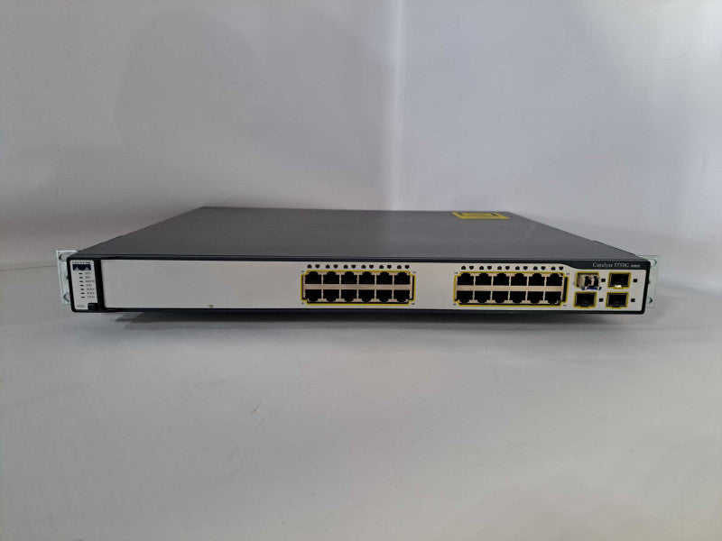 Cisco WS-C3750G-24TS-S1U 24 Port Gigabit Network Switch )