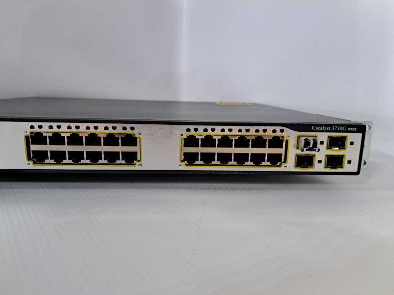 Cisco WS-C3750G-24TS-S1U 24 Port Gigabit Network Switch )