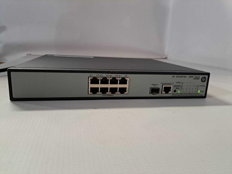 HP JG349A 1910-8G-P0E+ (65W) 10/100/1000mbps Gigabit Switch )