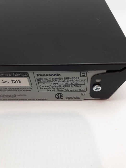 Panasonic DMP-BD89 Smart Network Blu-Ray Disc Player &