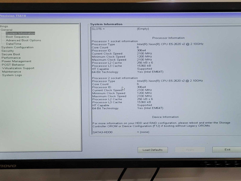 Dell Precision T5610, 2x Xeon E5-2620v2 2.1GHz, 64GB DDR3, Quadro K2000 GPU _