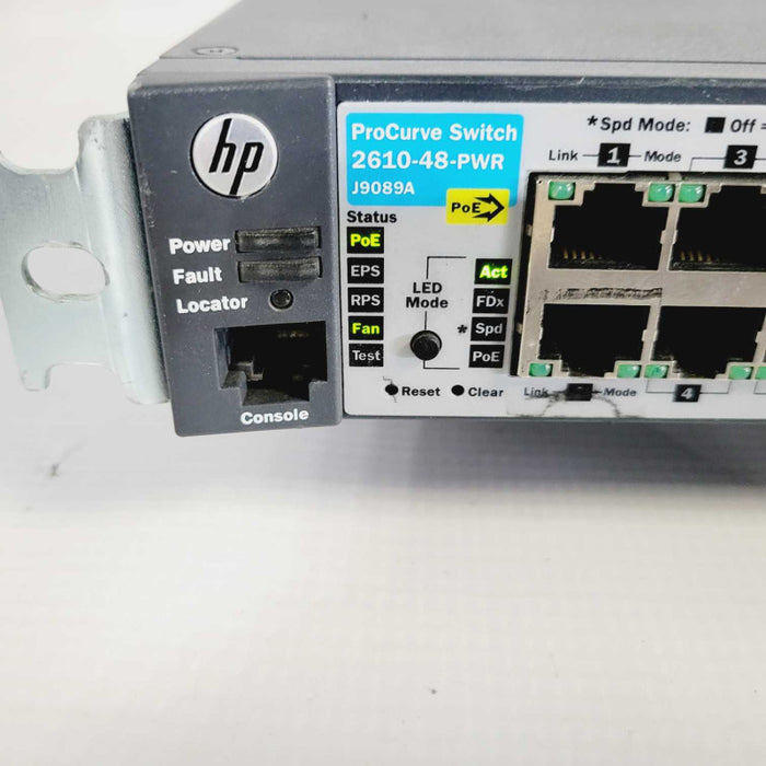 HP ProCurve 2610-48 Port-PWR J9089A PoE Switch =