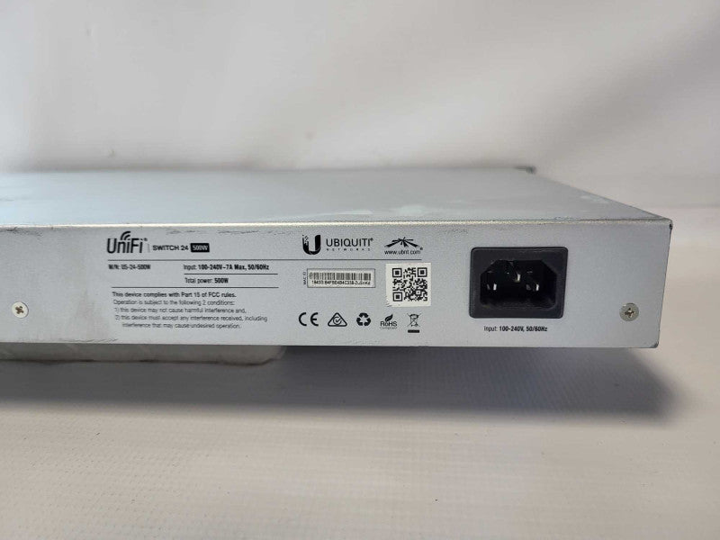 UniFi US-24-500w 24 Port Gigabit PoE Network Switch READ  -