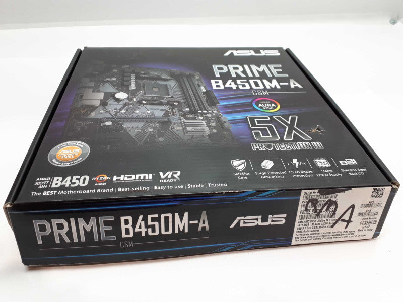 ASUS PRIME B450M-A AMD Socket B450 AM4 MicroATX M.2 Desktop Motherboard  &