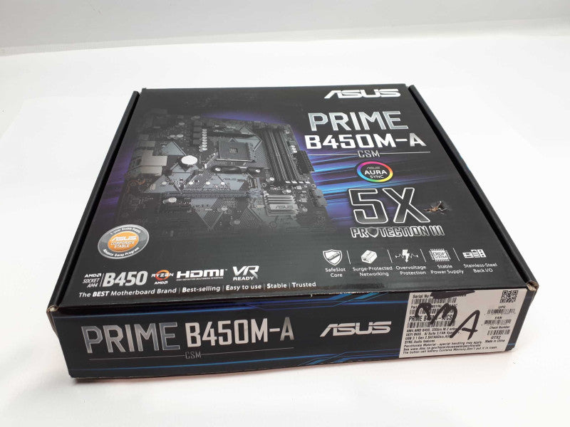 ASUS PRIME B450M-A AMD Socket B450 AM4 MicroATX M.2 Desktop Motherboard  &