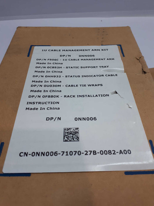 New Dell 1U Cable Management Arm Kit DP/N 0NN006 &