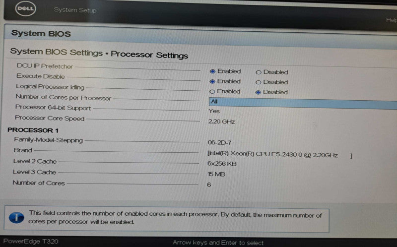 Dell PowerEdge T320 1x Xeon E5-2430 @ 2.20GHz 32GB Ram PERC H310  )