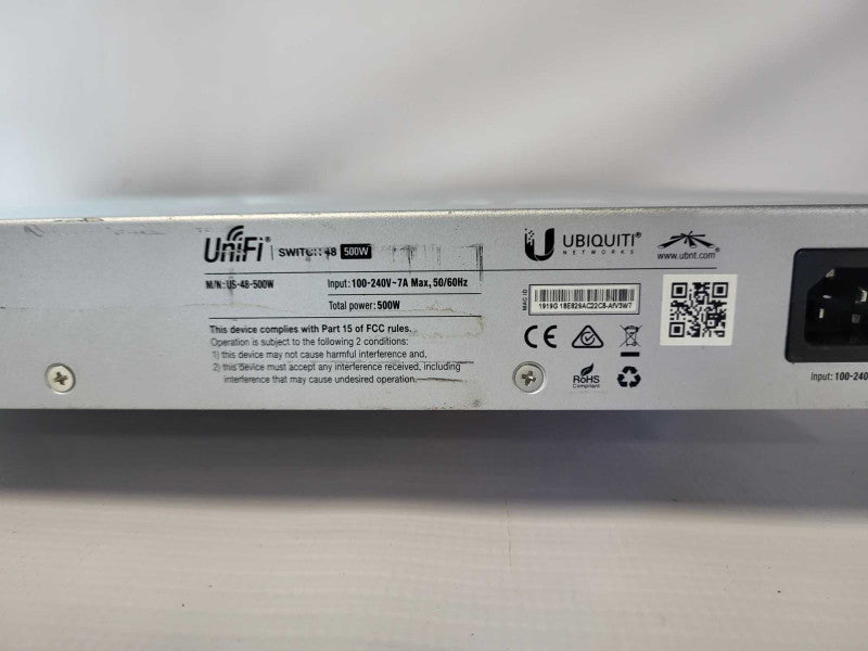 UniFi US-48-500W 48 port network switch READ  -