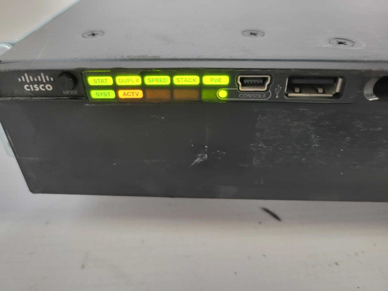 Cisco WS-C3650-24PWS-S Catalyst 3650 24 Port PoE 4x1G Uplink