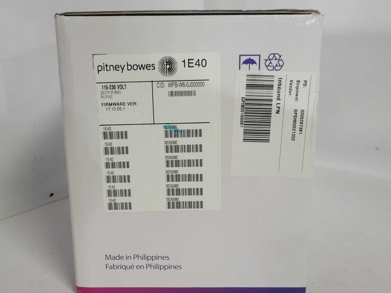 Pitney Bowes 1e40 W1110 Thermal Label Printer, Open-Box _