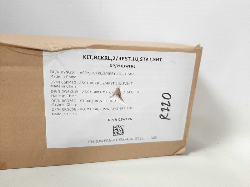 Dell 0JWFR6 PowerEdge R210 R220 2/4 Post Static Rackmount Rail Kit Brand New $