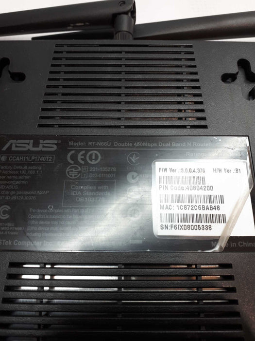 ASUS RT-N66U Dual-band Wireless N900 Gigabit Router Gaming Wi-Fi 802.11n &