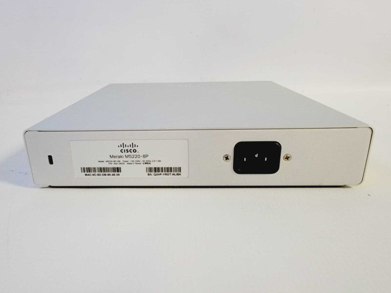 Cisco Meraki Cloud Managed Switch MS220-8P [Claimed] (