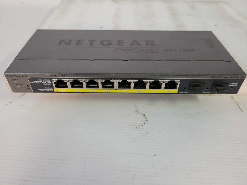NetGear GS110TP Prosafe 8-Port PoE Gigabit Smart Switch