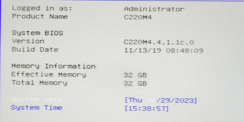 CISCO C220 M4 2x Xeon E5-2620 V3 @ 2.4GHz 32GB DDR4 RAM UCSC-MRAID12G Q=
