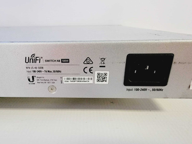 Ubiquiti UniFi (US-48-500W) 48-Port POE Rack Mountable Switch (