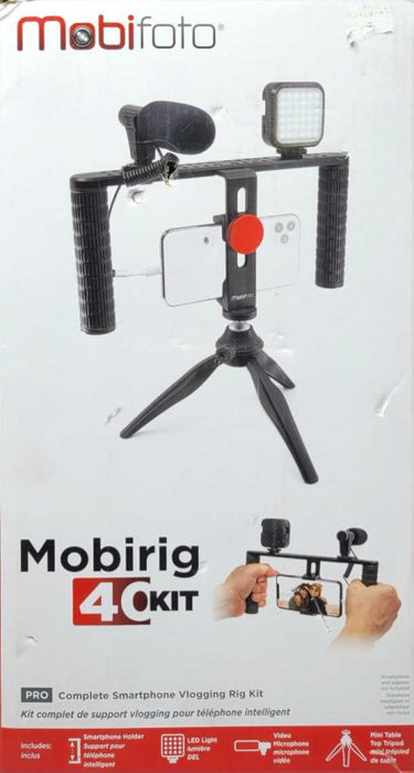 Mobifoto 40kit smartphone vlogging Rig Kit, Read _