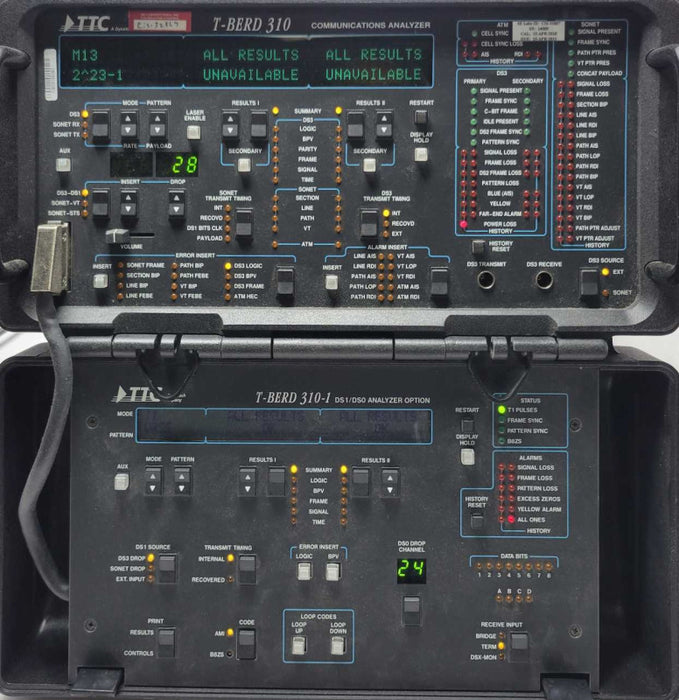 TTC T-BERD310 COMMUNICATIONS ANALYZER, Read _