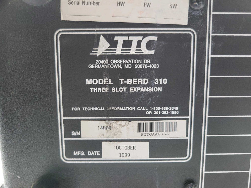 TTC T-BERD310 COMMUNICATIONS ANALYZER, Read _