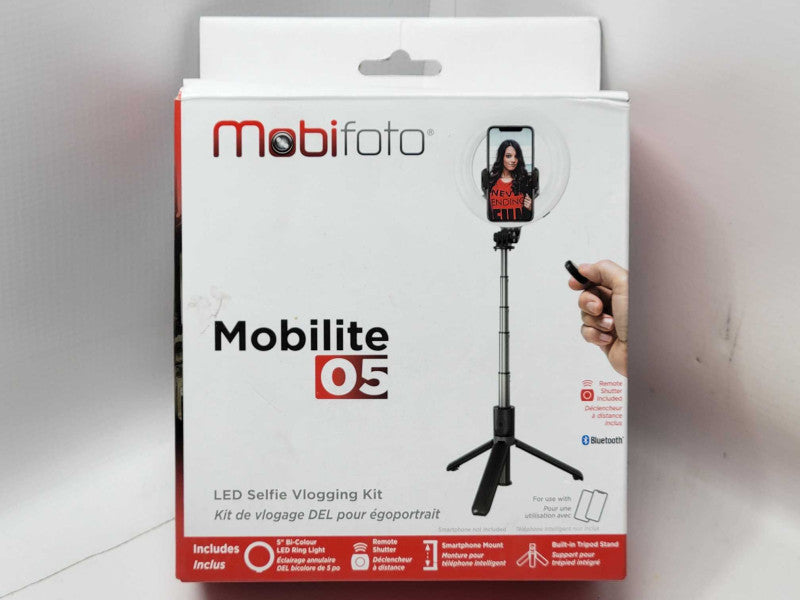 Mobifoto 05 LED Selfie Vlogging kit, Read _