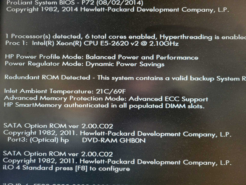 HP ProLiant ML350p Gen8 Xeon E5-2640 0 @ 2.50GHz 32GB RAM P420i 2x PSU