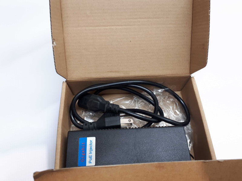 2x ANVISION 48V 0.8A Gigabit PoE Power Adapter Supply Injector with AC Cord &