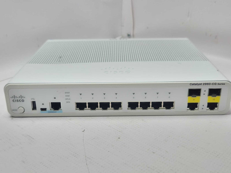 Cisco WS-C2960CG-8TC-L 8 Ethernet Ports, LAN Base Compact Switch  _