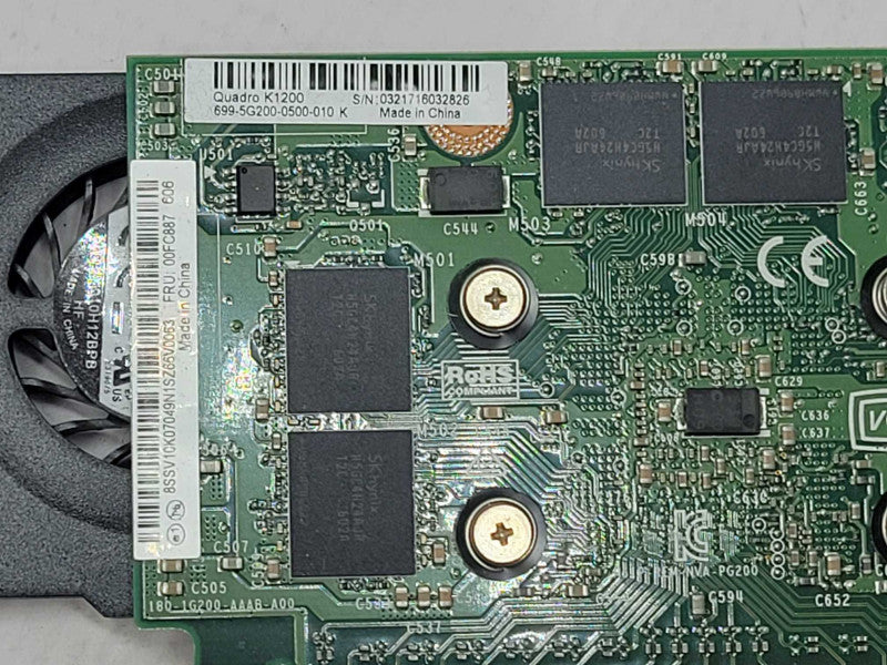 Nvidia Quadro K1200 4GB GDDR5 4x Mini DP PCIe x16 High Profile GPU _