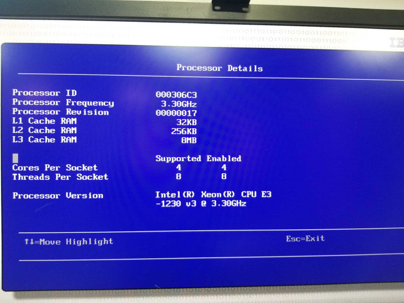IBM SystemX 3250 M5 Xeon E3-1230 V3 @ 3.30ghz / 8gb ram / H1110 Raid #