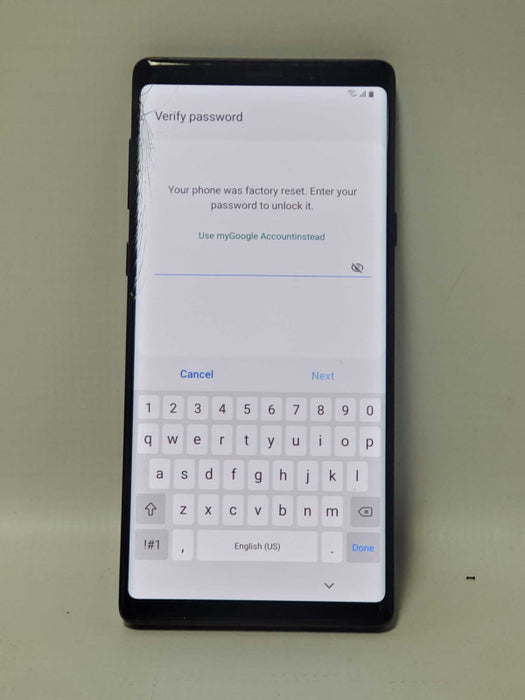 Samsung Galaxy Note 9 Activation Locked AS-IS |