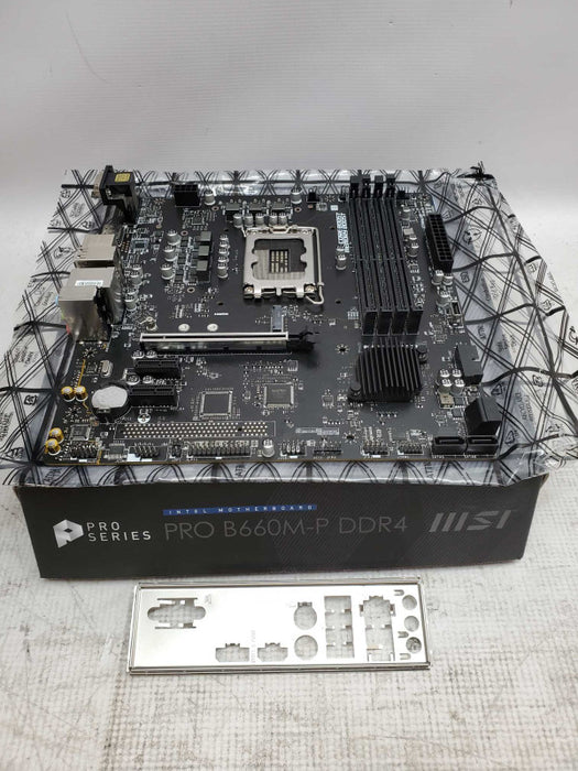 MSI Pro B660M-P Motherboard supports 12th Gen Intel CPU (chipset B660) *READ*