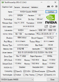 Nvidia Quadro M4000 8GB  @