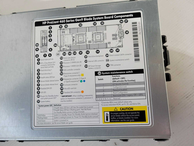 HP ProLiant 460 Series Gen9 Blade 2x E5-2660v3, NO RAM