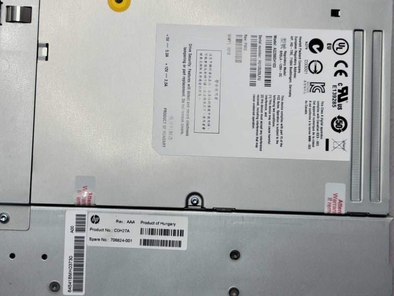 HP Ultrium LTO 6 SAS Internal Tape Drive 706824-001 AQ288D#103 C0H27A  _