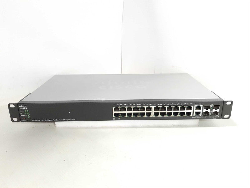 Cisco SG500-28P with Brackets Cisco 28-Port Gigabit PoE Managed Switch $