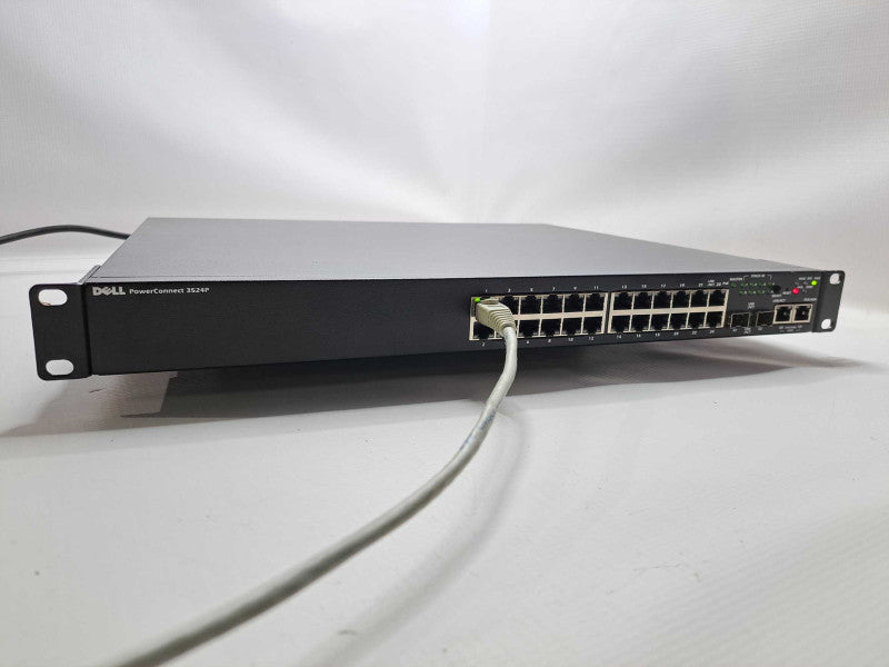 Dell PowerConnect 3524P 24 Port PoE Managed Fast Ethernet Switch 2x SFP )