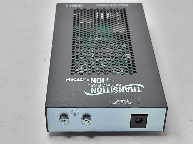 TRANSITION NETWORKS ION001-A 1 SLOT MEDIA CONVERTER CHASSIS, Read _