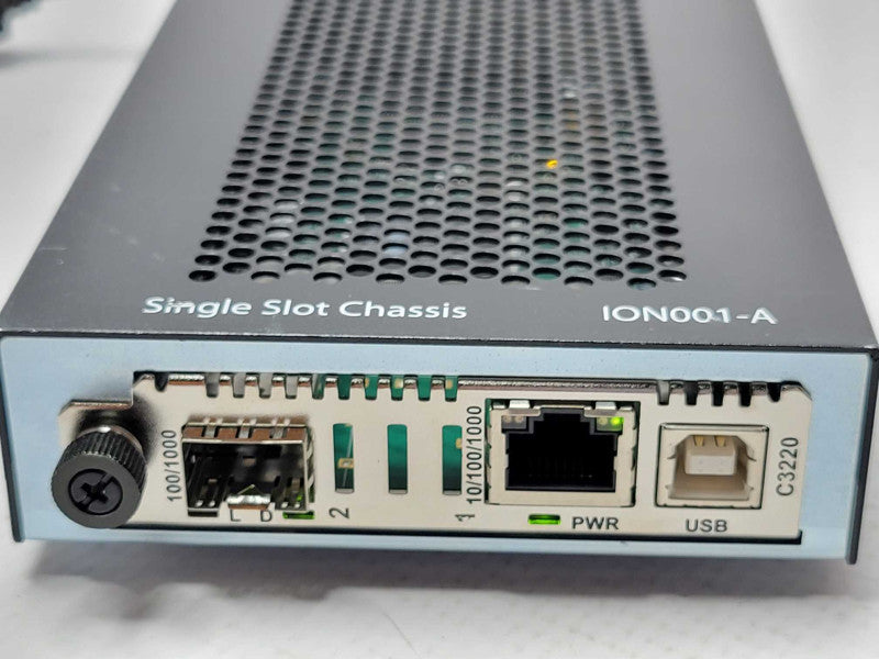 TRANSITION NETWORKS ION001-A 1 SLOT MEDIA CONVERTER CHASSIS, Read _