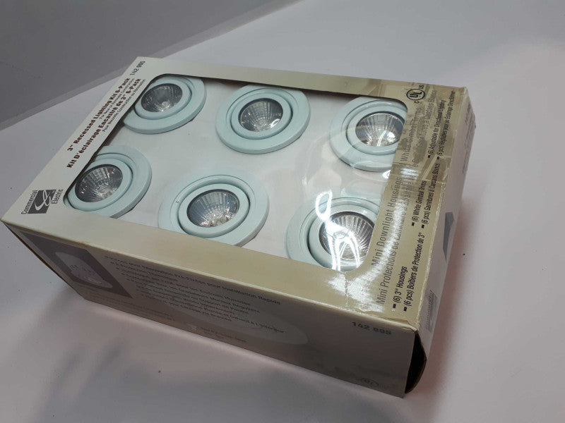 Commercial Electric 3\\" recessed lighting kit 6 pack Q&