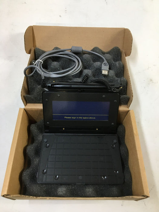 Topaz SigLite Model T-S461-HSB-R Electronic Signature Capture Pad & Pen READ! Q